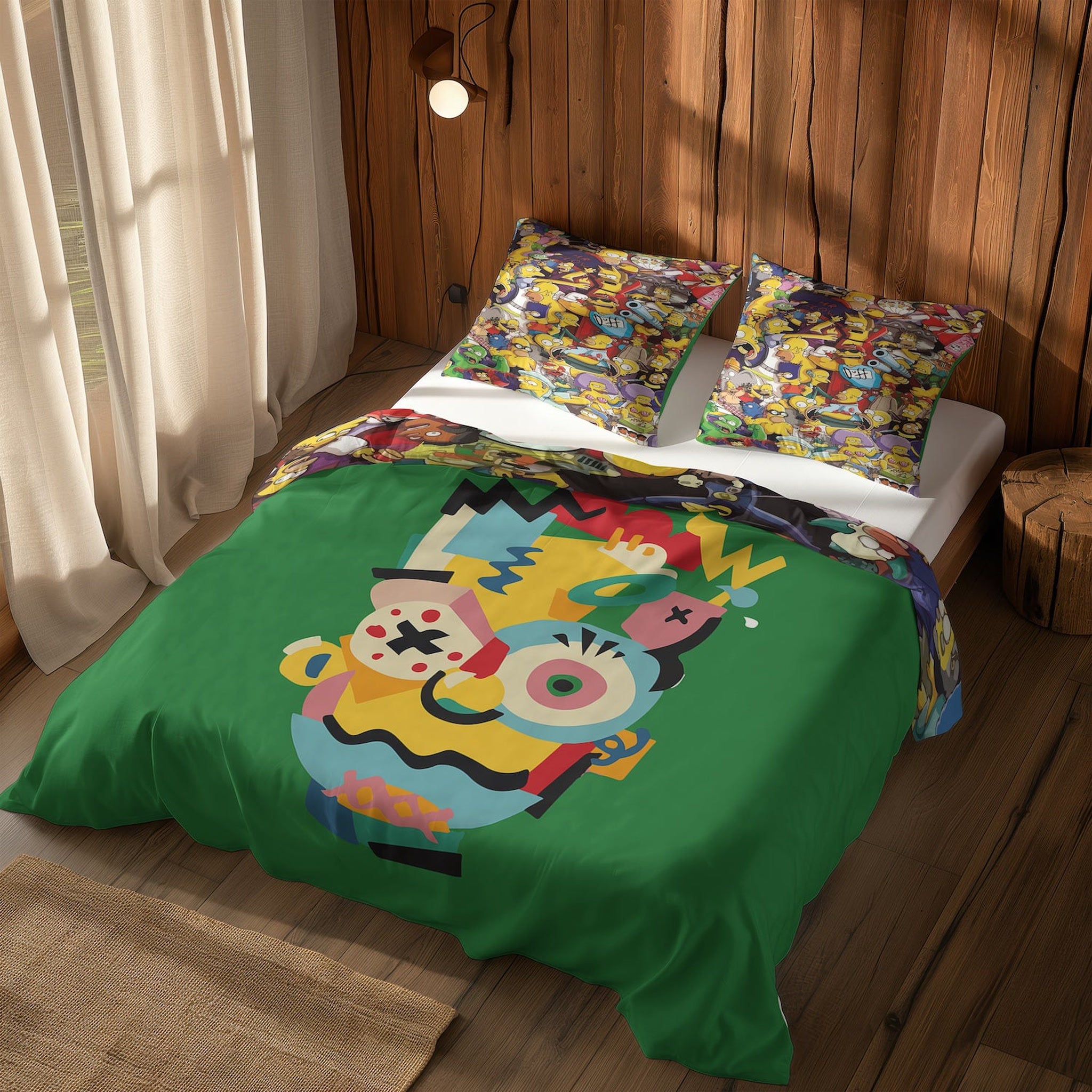 Bart Simpson & Simpsons Çift Taraflı Nevresim Takımı