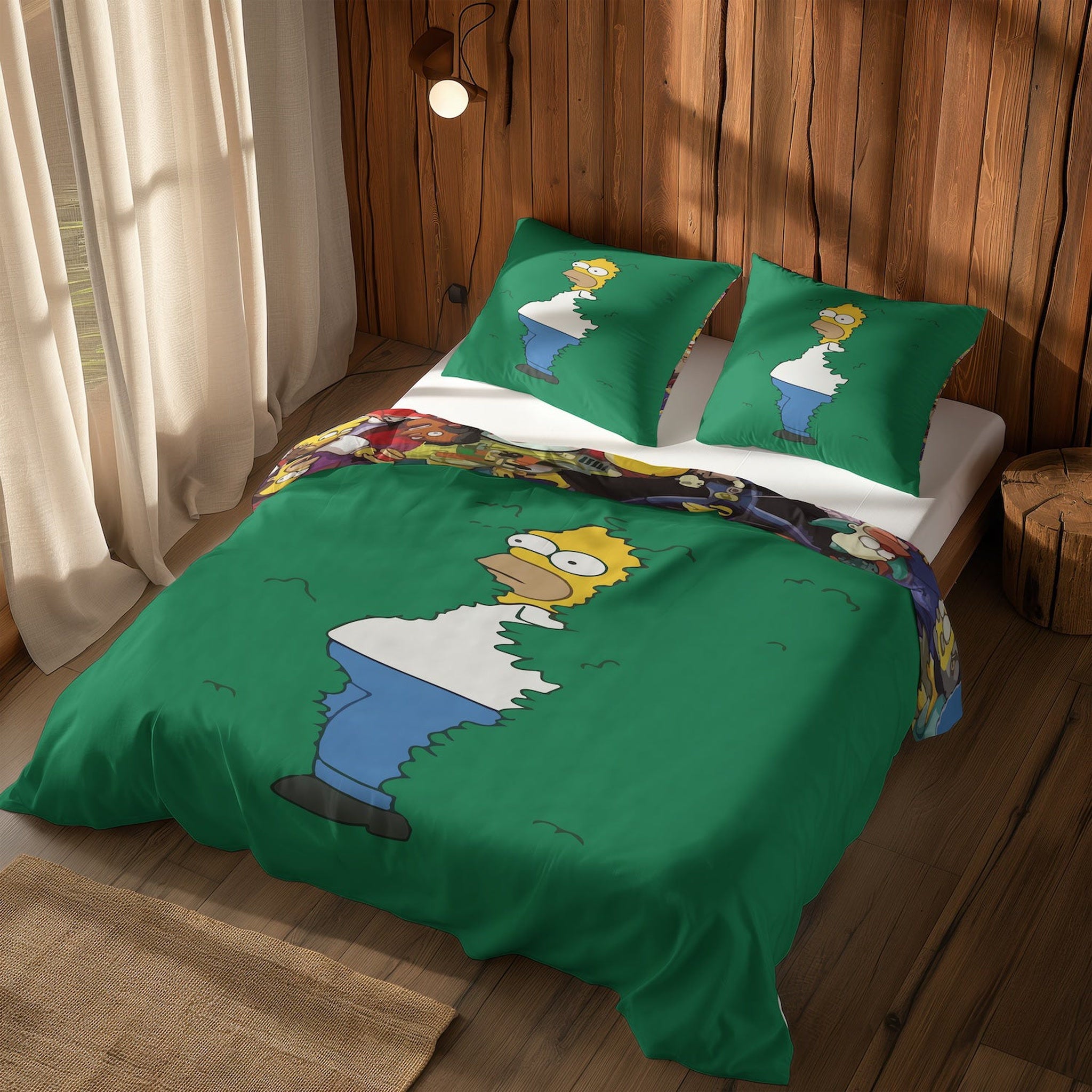 Homer Simpson & Simpsons Çift Taraflı Nevresim Takımı