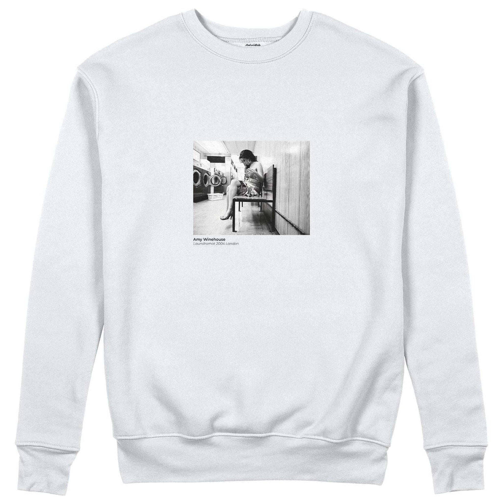Amy Winehouse at the laundromat 2004 Sweatshirt
