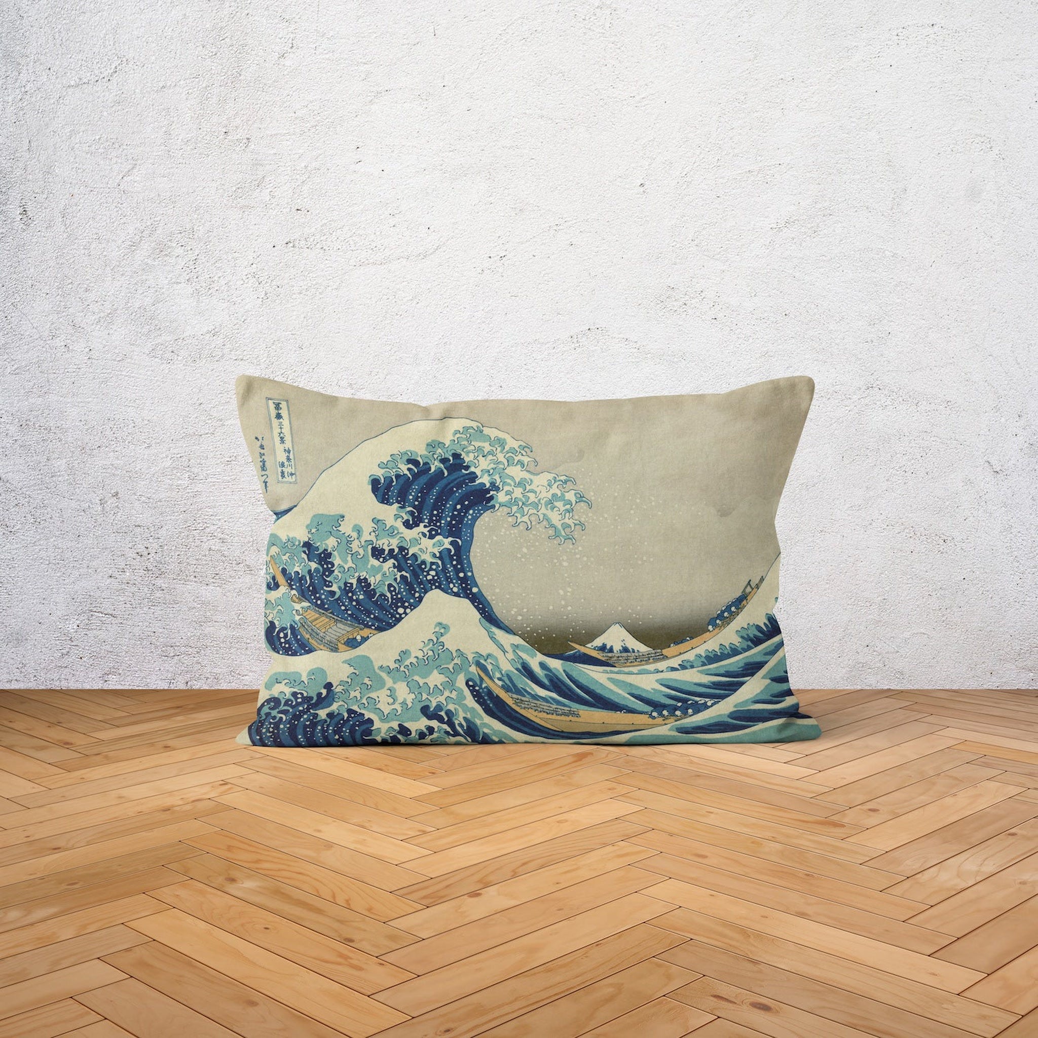 The Great Wave off Kanagawa Çift Taraflı Yastık Kılıfı 2 Adet