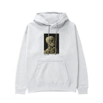 Skull of a Skeleton with Burning Cigarette Hoodie