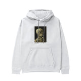 Skull of a Skeleton with Burning Cigarette Hoodie