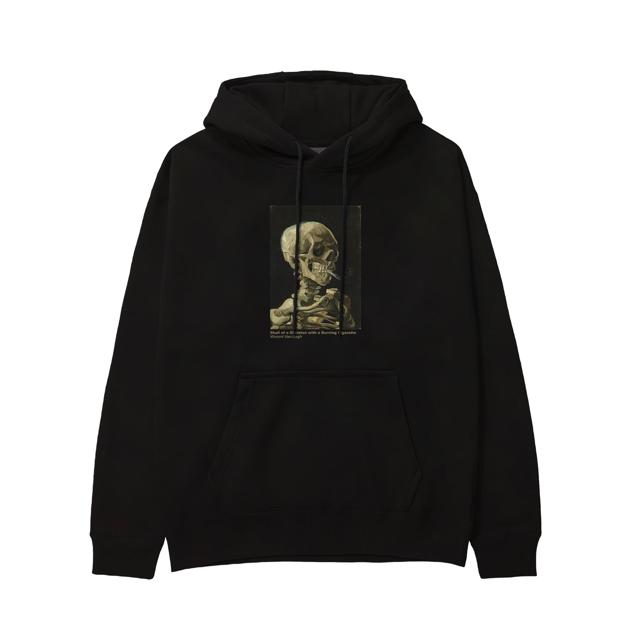 Skull of a Skeleton with Burning Cigarette Hoodie