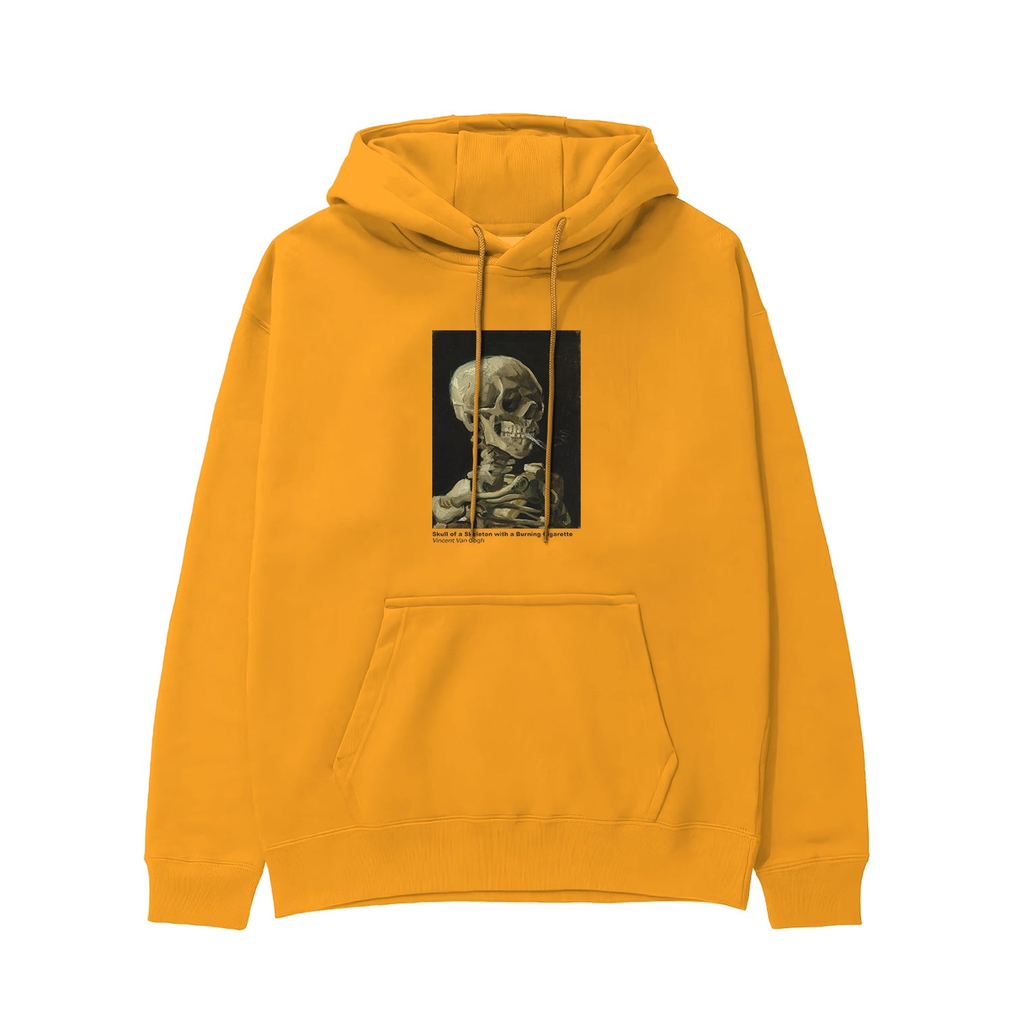 Skull of a Skeleton with Burning Cigarette Hoodie