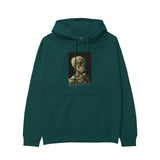 Skull of a Skeleton with Burning Cigarette Hoodie