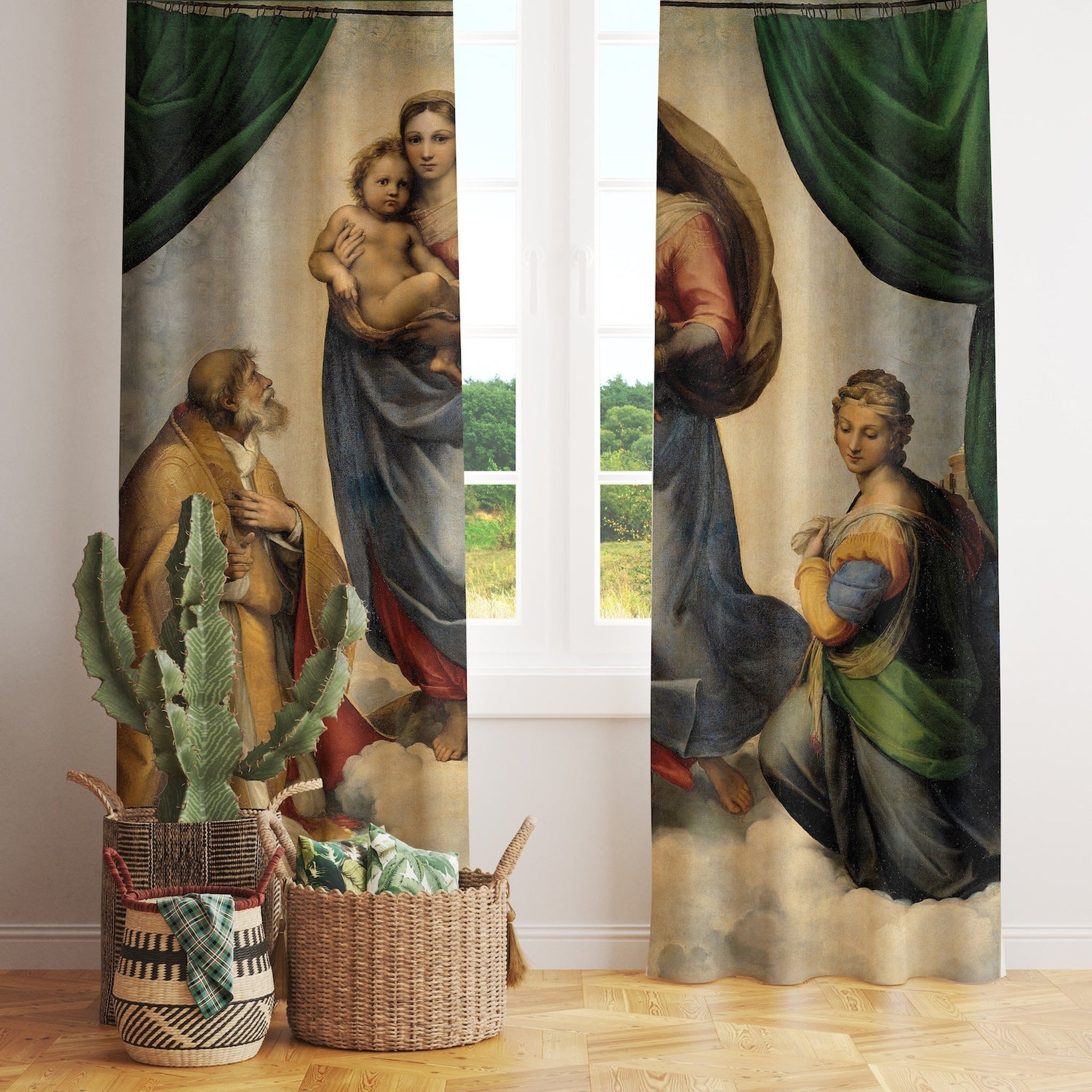 The Sistine Madonna Fon Perde
