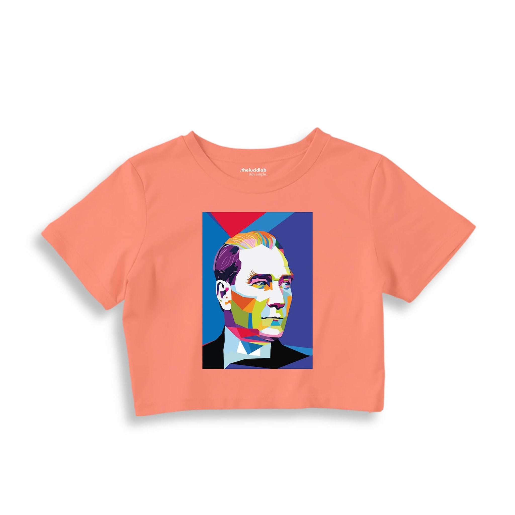 Atatürk Pop Art Crop Tişört