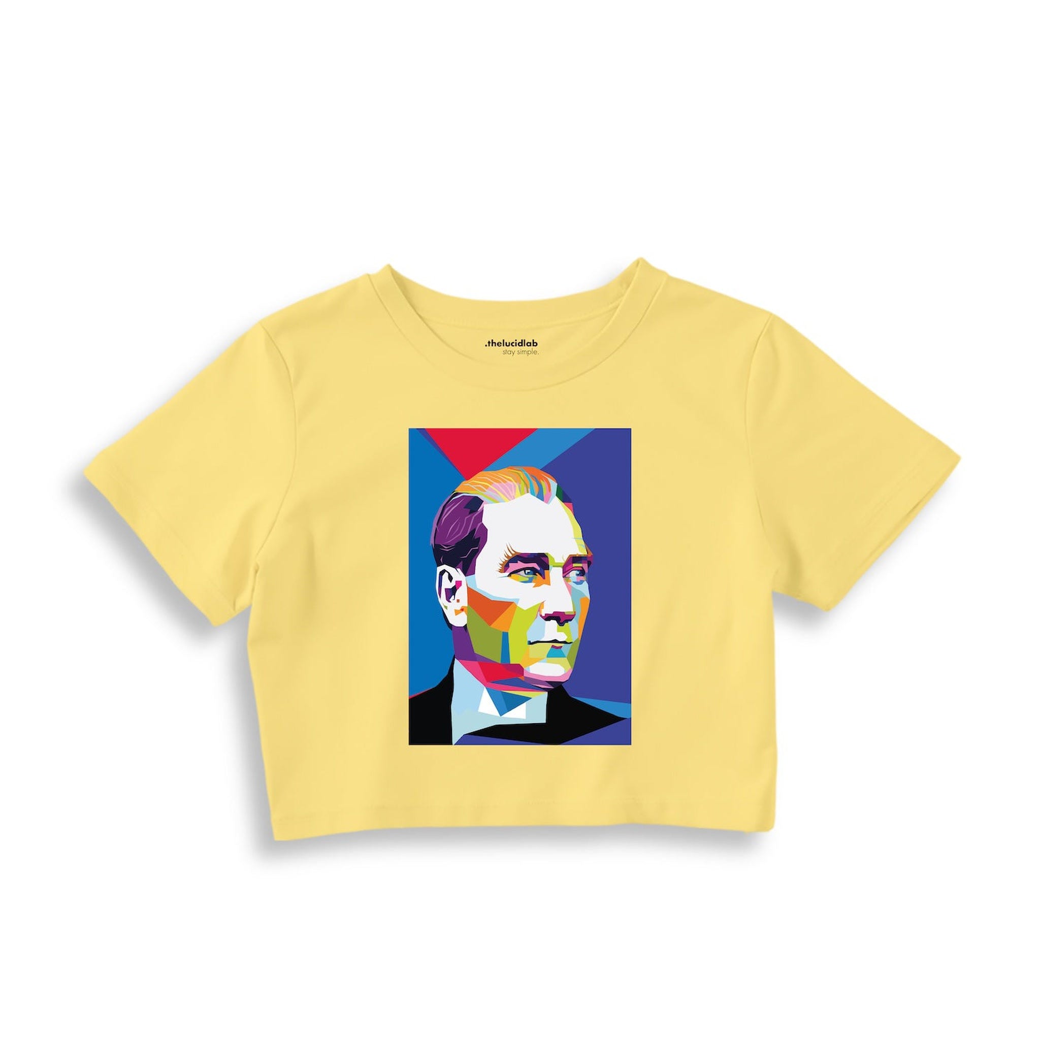 Atatürk Pop Art Crop Tişört