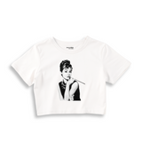 Audrey Hepburn Crop Tişört