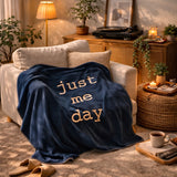 Just Me Day Navy Blue Polar Tv Battaniyesi