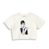 Audrey Hepburn Crop Tişört