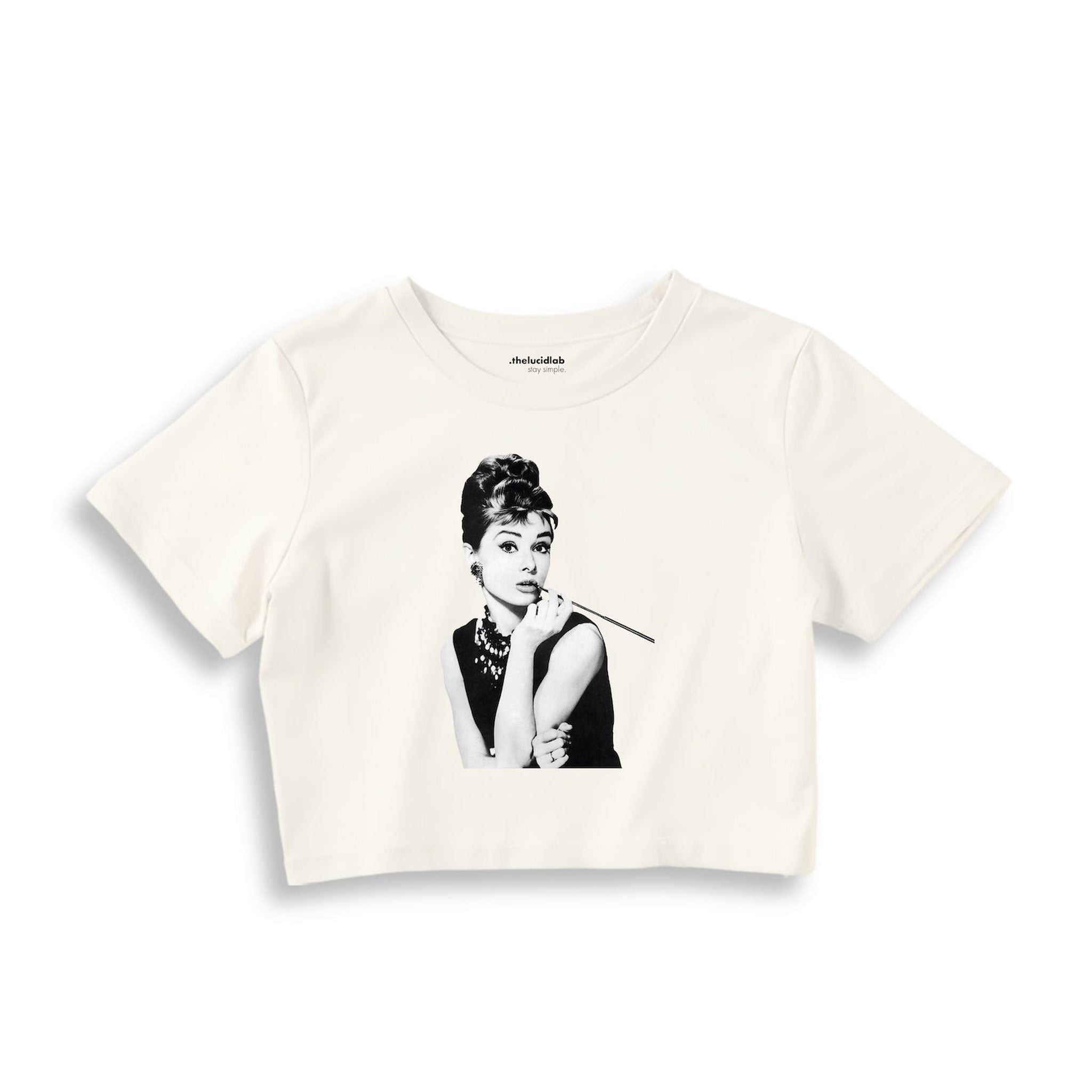 Audrey Hepburn Crop Tişört