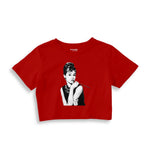 Audrey Hepburn Crop Tişört