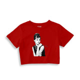 Audrey Hepburn Crop Tişört