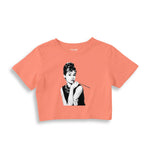 Audrey Hepburn Crop Tişört