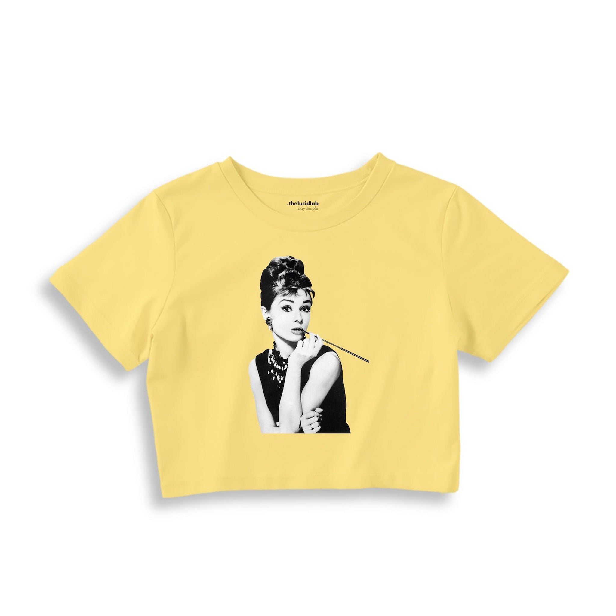 Audrey Hepburn Crop Tişört