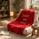 Just Me Day Burgundy Polar Tv Battaniyesi