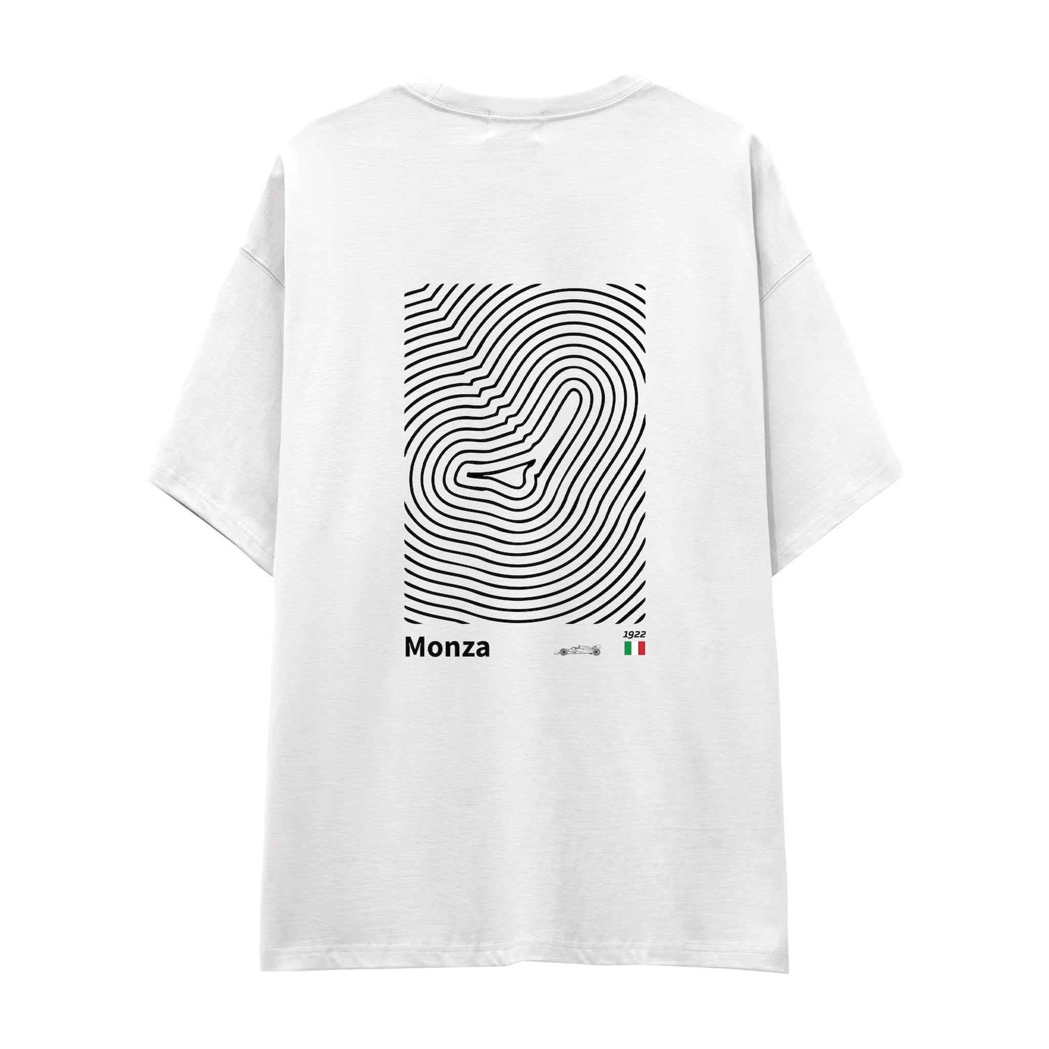 Monza Circuit Artwork Oversize Tişört