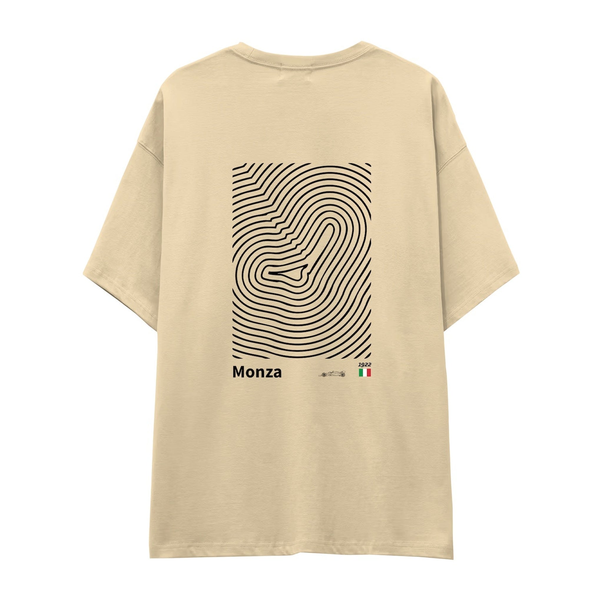 Monza Circuit Artwork Oversize Tişört