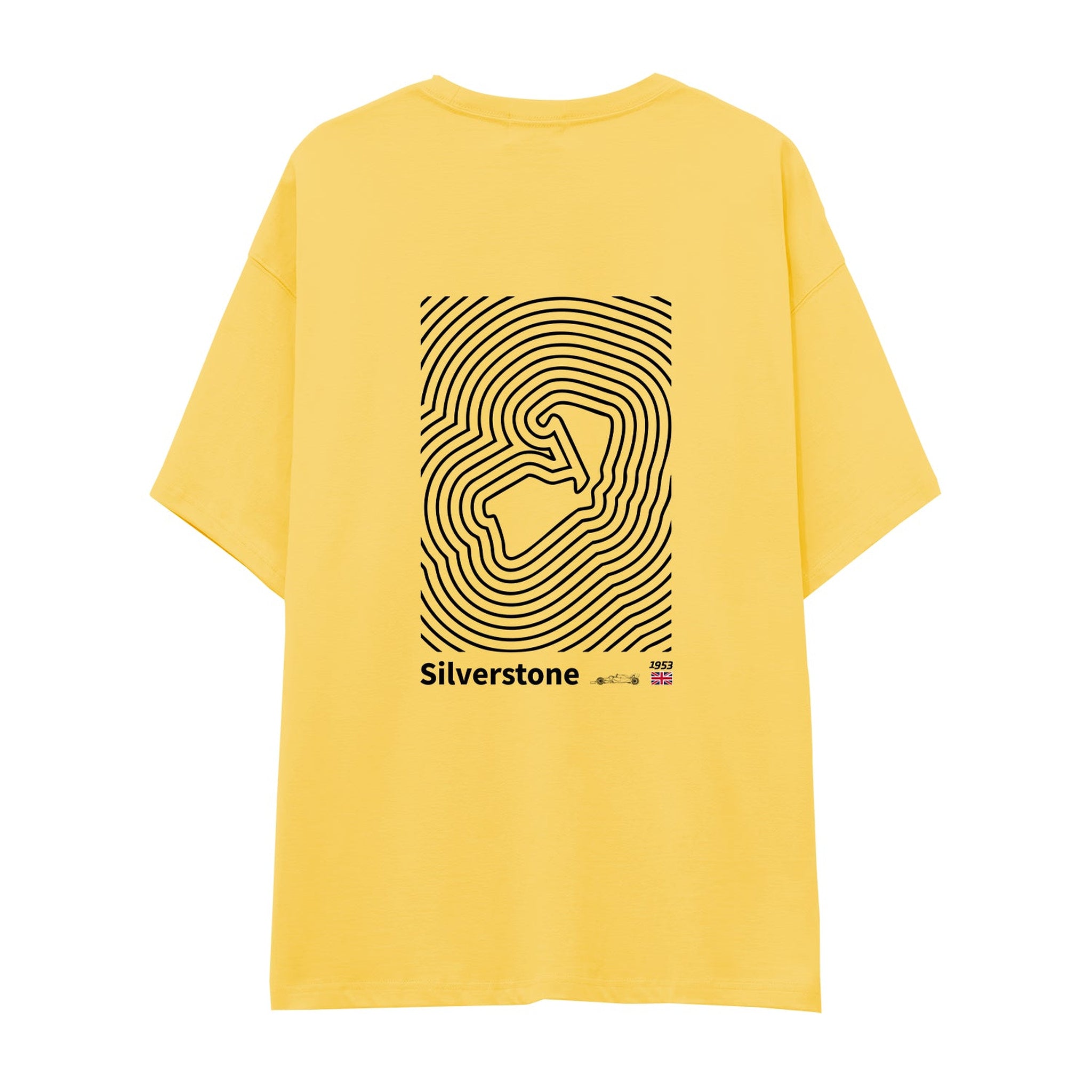 Silverstone Circuit Artwork Oversize Tişört