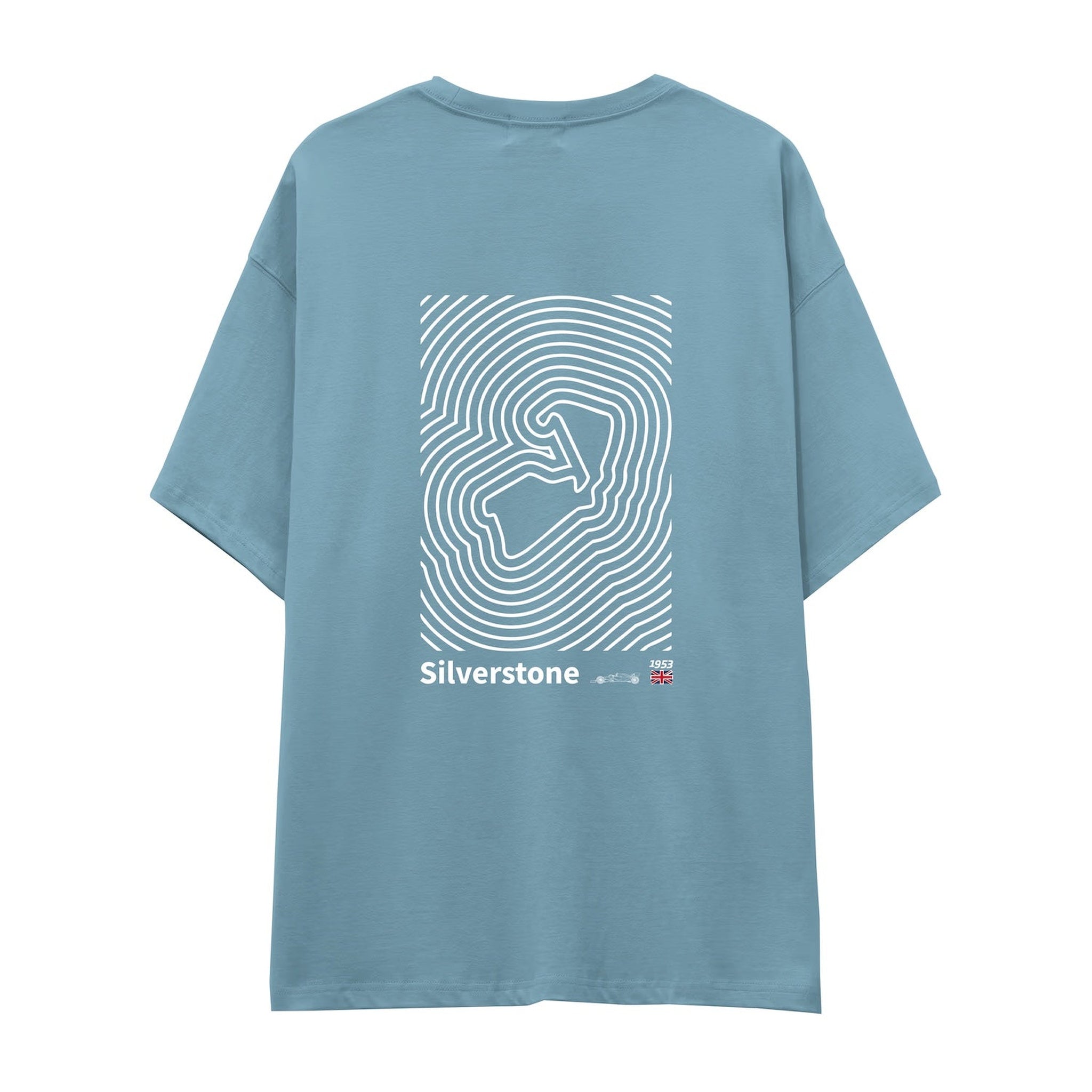 Silverstone Circuit Artwork Oversize Tişört