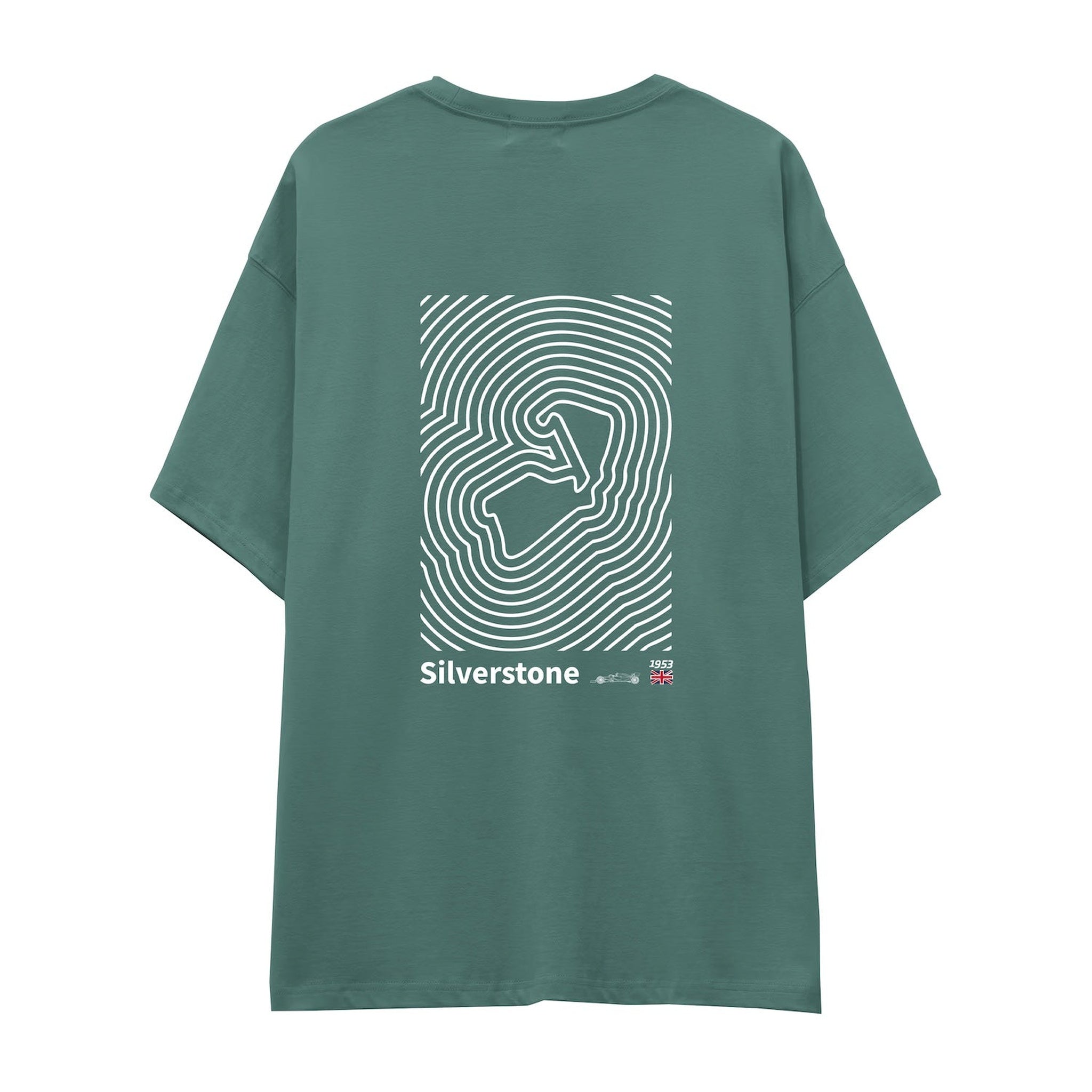 Silverstone Circuit Artwork Oversize Tişört