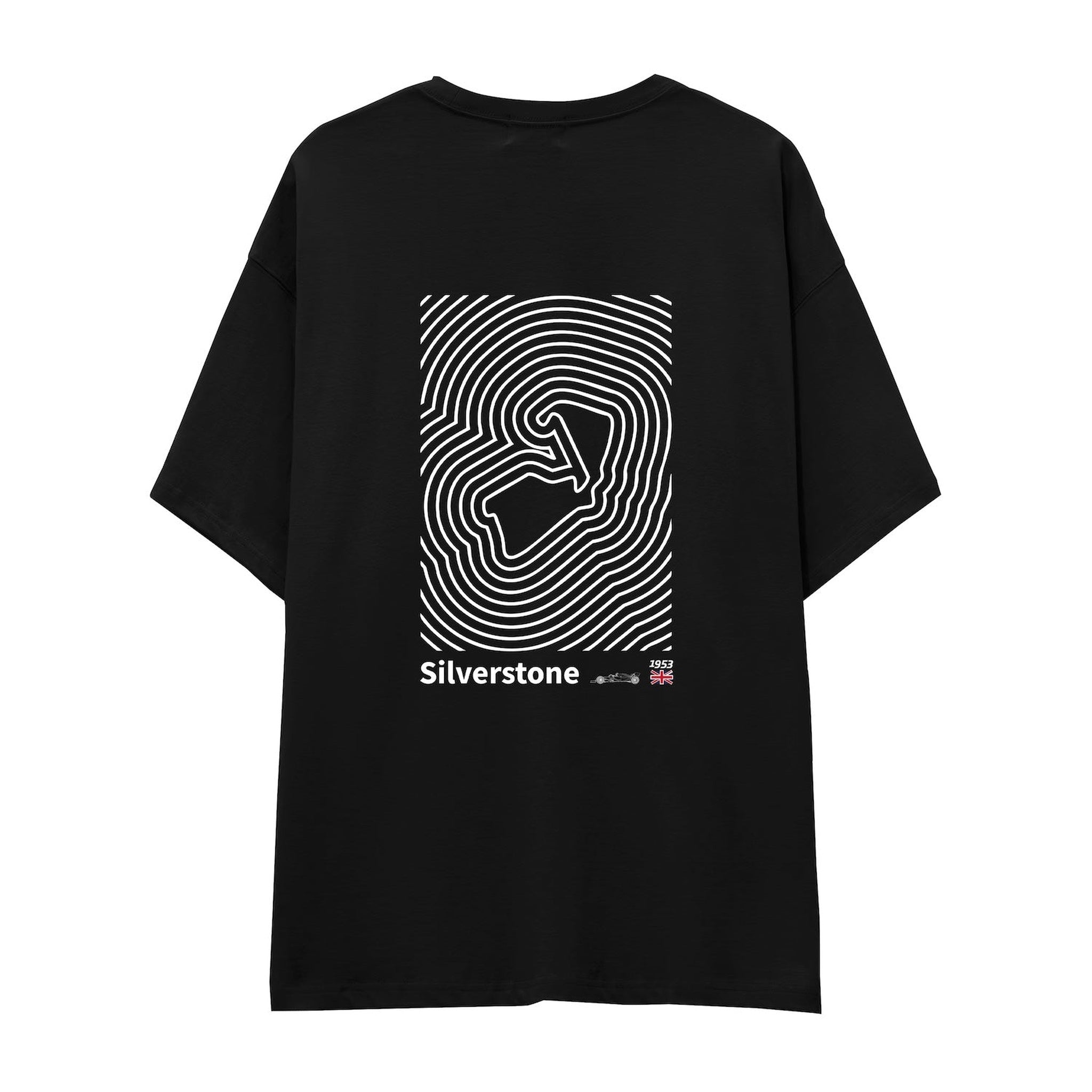Silverstone Circuit Artwork Oversize Tişört
