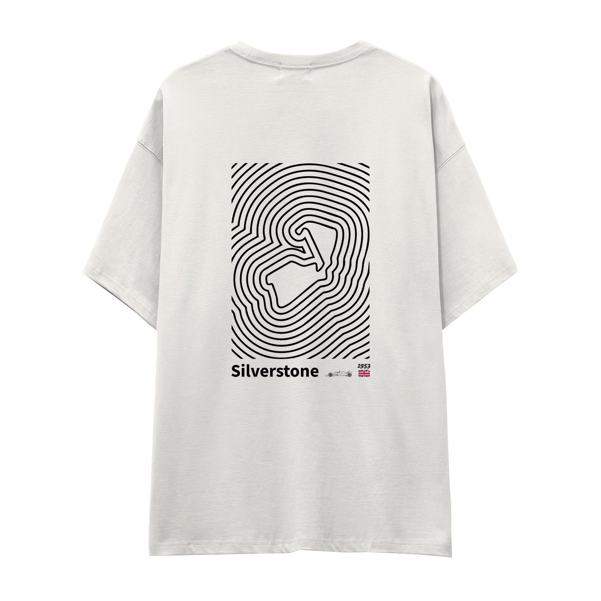 Silverstone Circuit Artwork Oversize Tişört