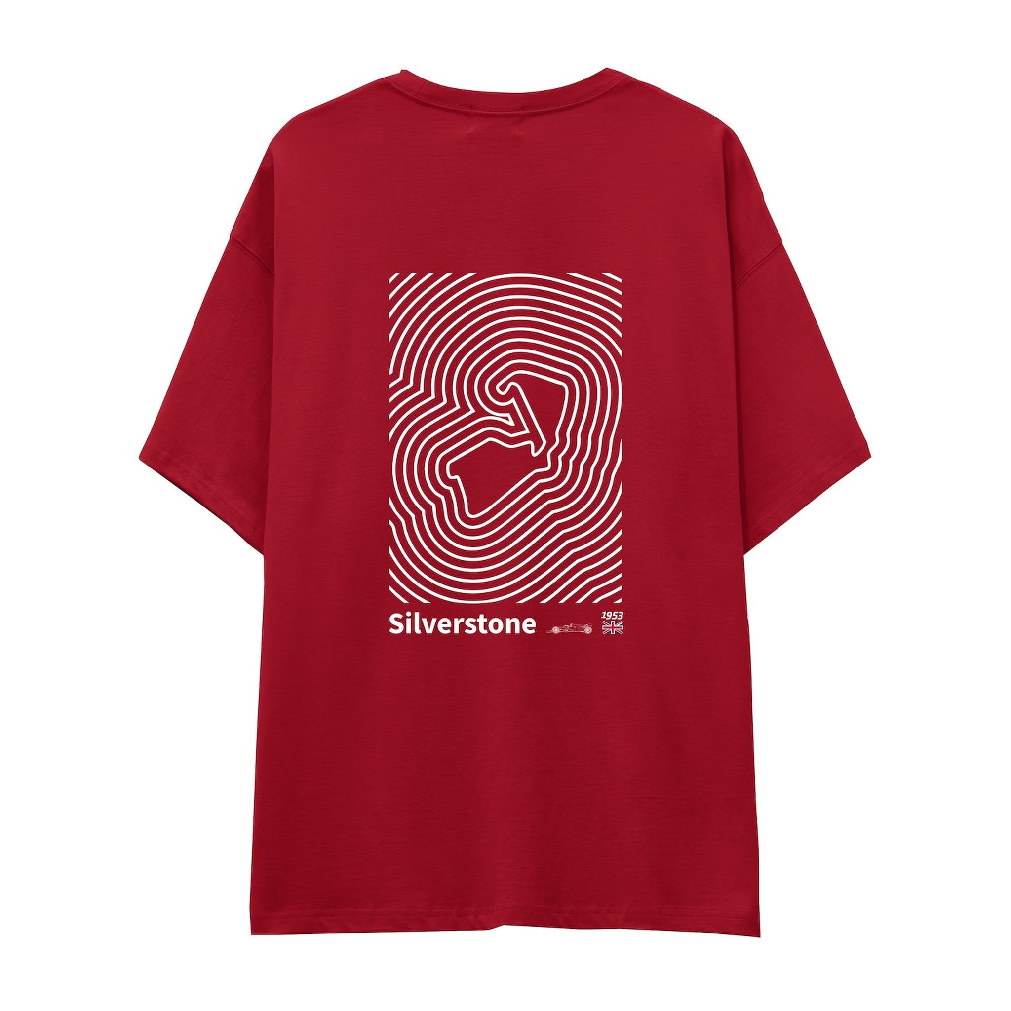 Silverstone Circuit Artwork Oversize Tişört