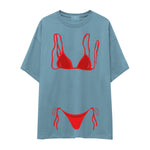 Red Bikini Oversize Tişört