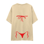 Red Bikini Oversize Tişört