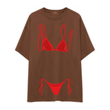 Red Bikini Oversize Tişört