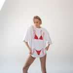 Red Bikini Oversize Tişört
