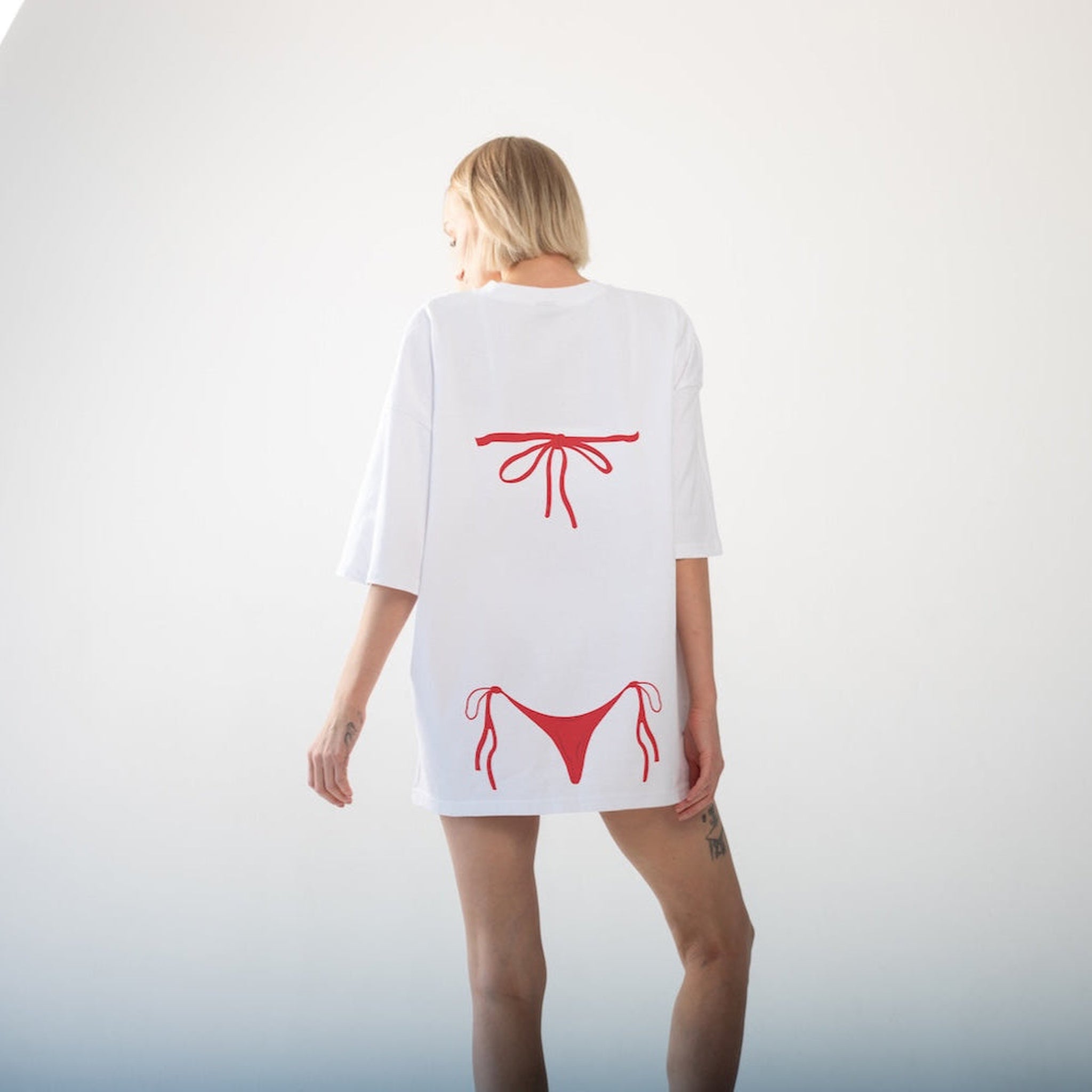Red Bikini Oversize Tişört