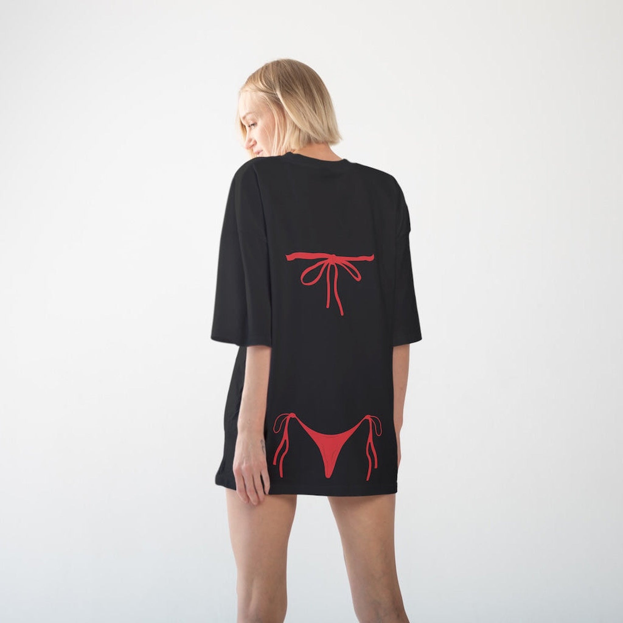Red Bikini Oversize Tişört