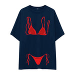 Red Bikini Oversize Tişört