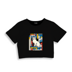 Bauhaus Cat Crop Tişört