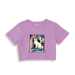Bauhaus Cat Crop Tişört