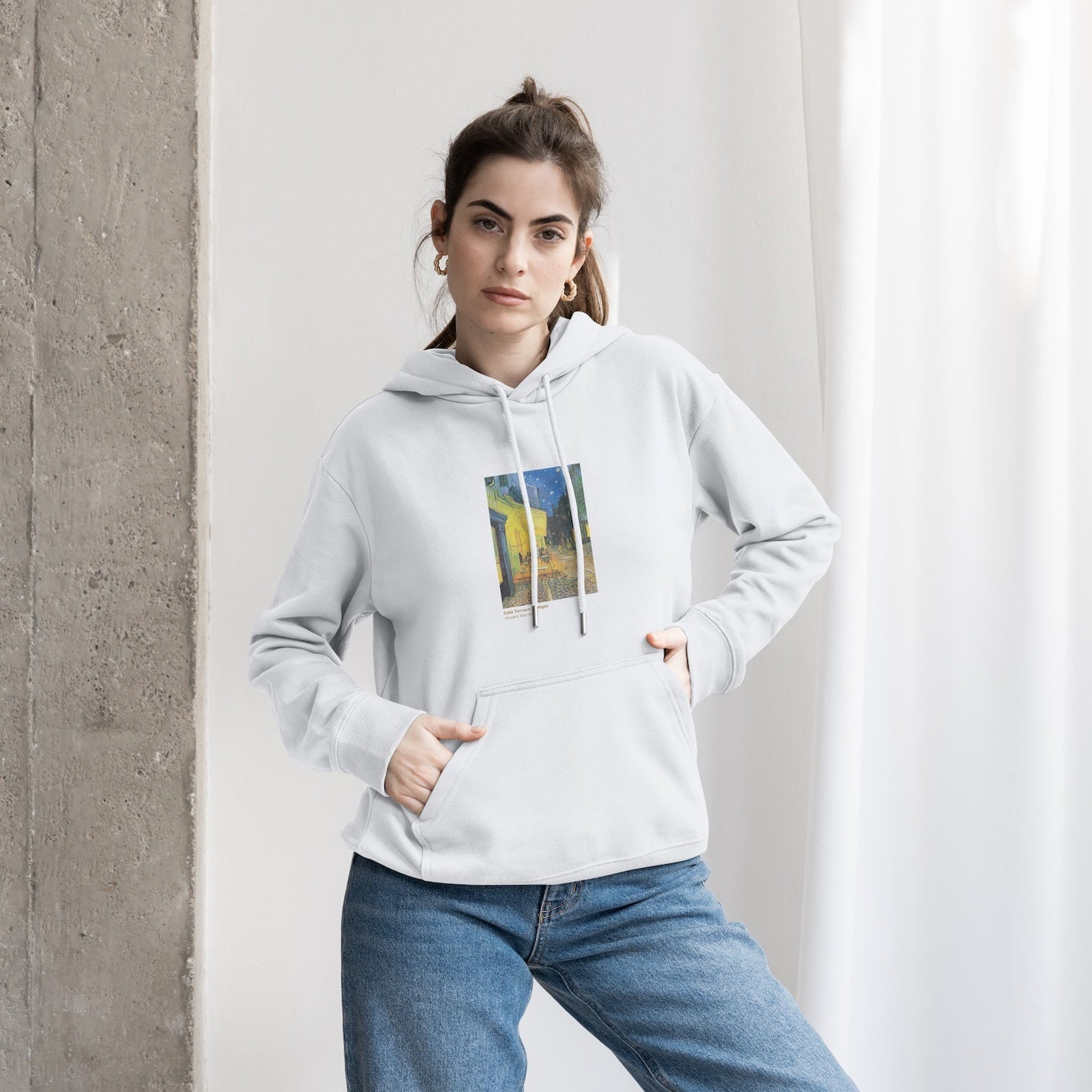Café Terrace at Night Hoodie