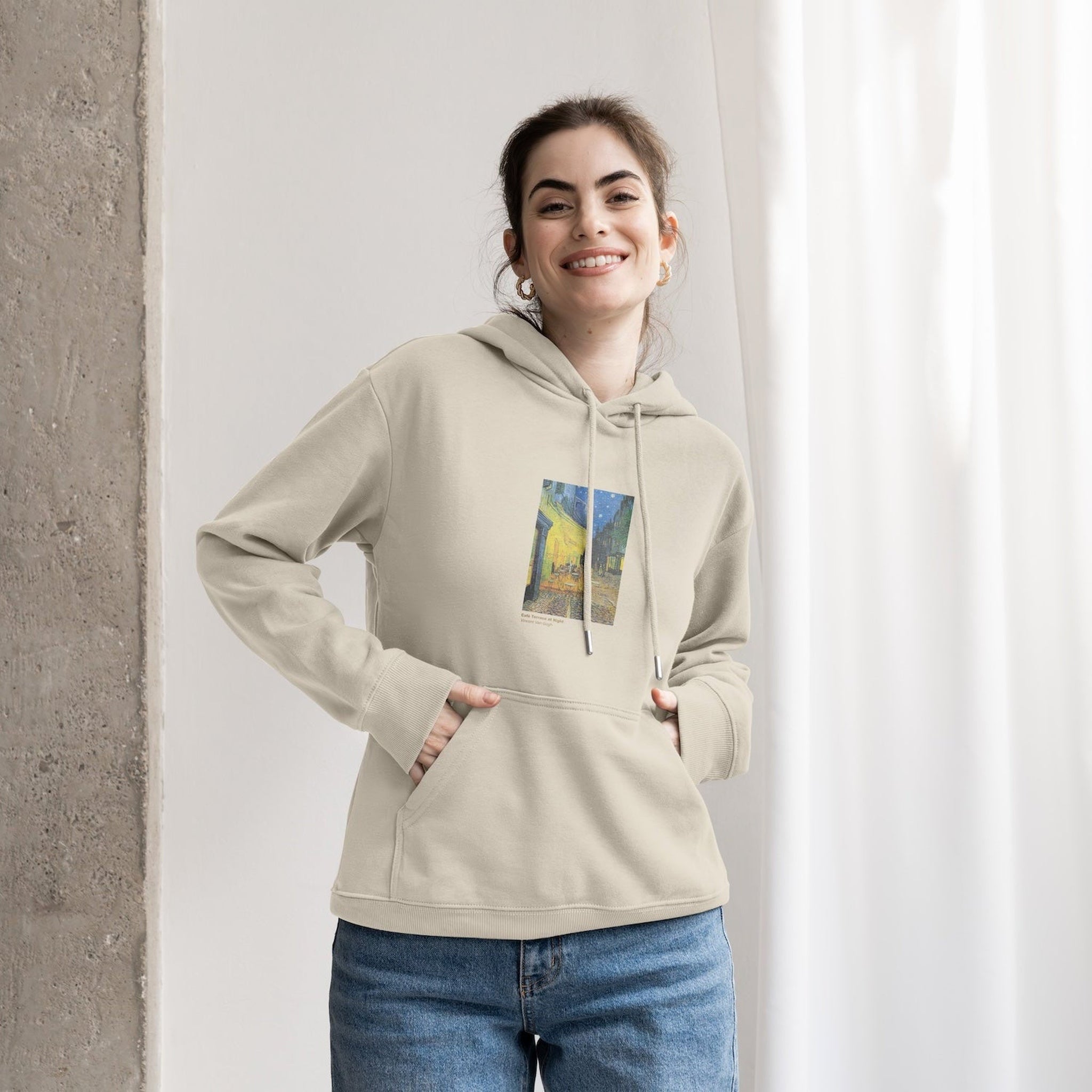 Café Terrace at Night Hoodie