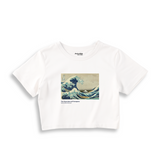 Kanagawa Oki Nami Ura Crop Tişört
