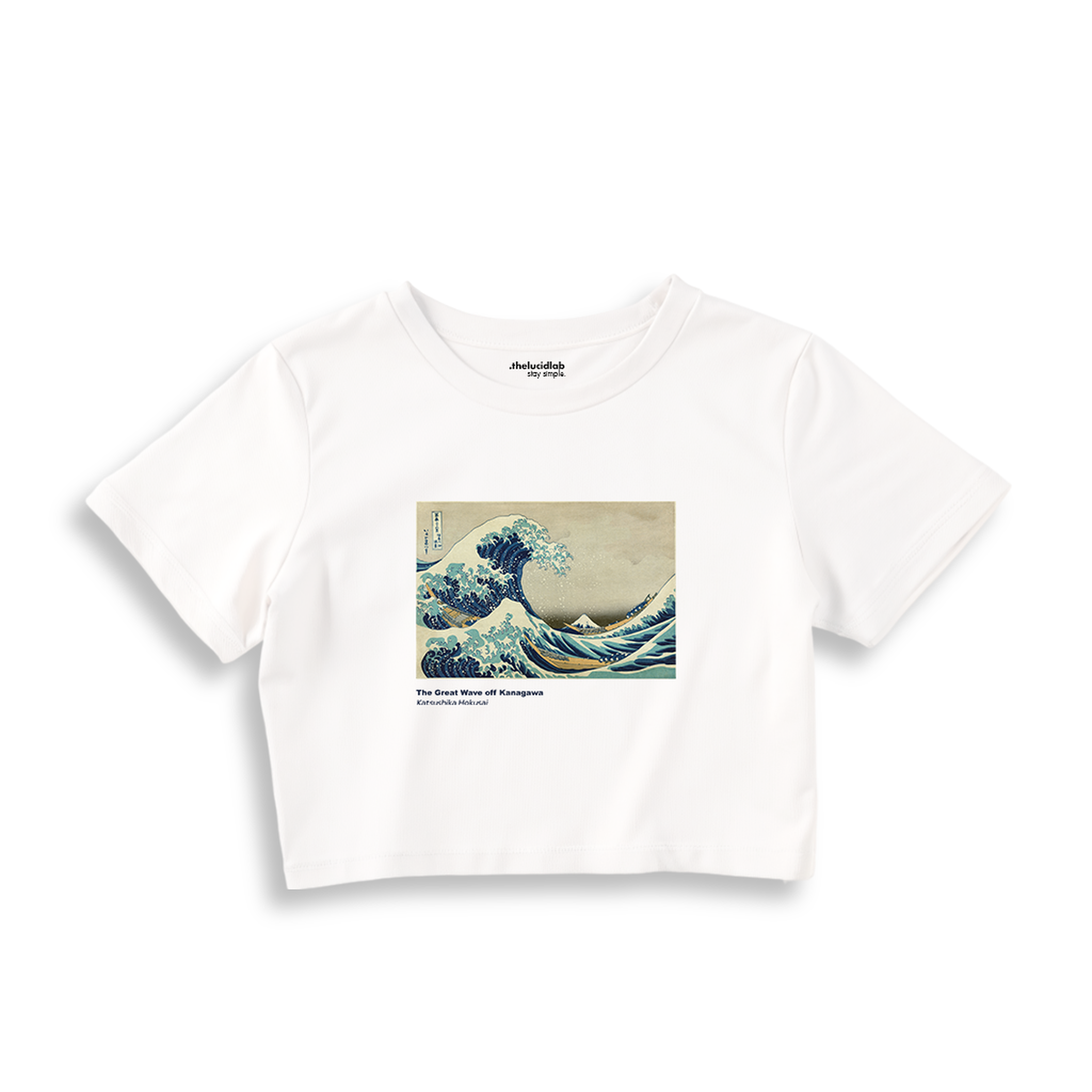 Kanagawa Oki Nami Ura Crop Tişört