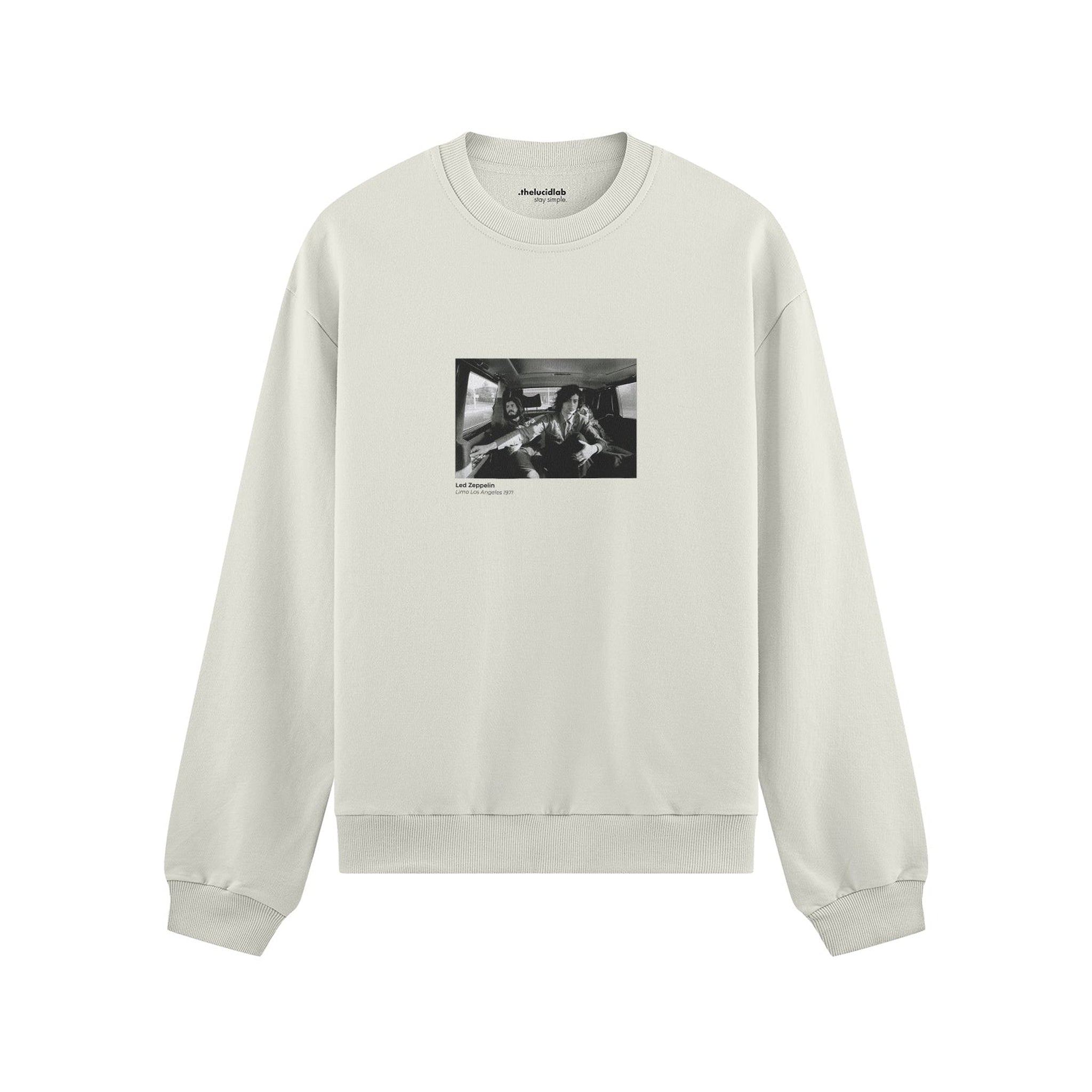 Led Zeppelin Limo Los Angeles 1971 Oversize Sweatshirt