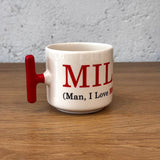 MILF / Man I Love Ferrari Kırmızı T Kulplu Bardak