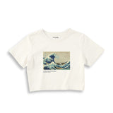 Kanagawa Oki Nami Ura Crop Tişört