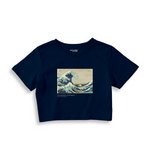 Kanagawa Oki Nami Ura Crop Tişört