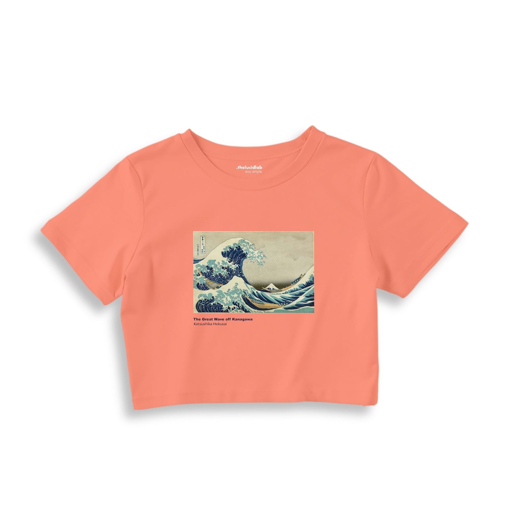 Kanagawa Oki Nami Ura Crop Tişört