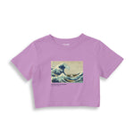 Kanagawa Oki Nami Ura Crop Tişört
