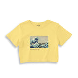 Kanagawa Oki Nami Ura Crop Tişört