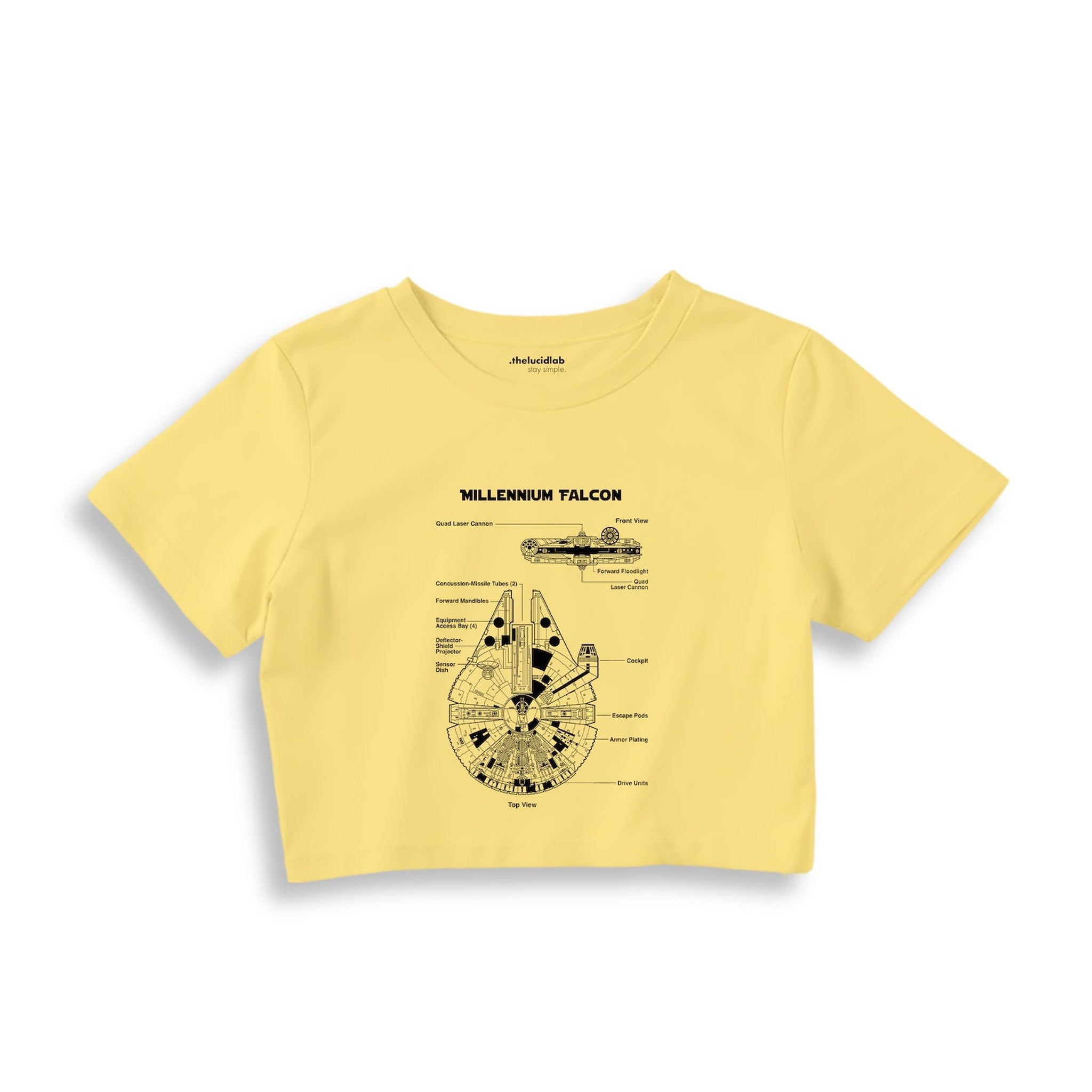Millennium Falcon Crop Tişört